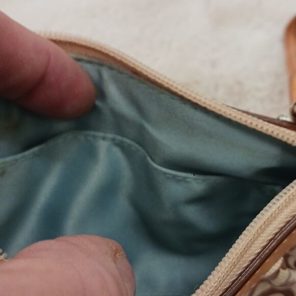 Coach Signature Coated Canvas Wristlet - Picture 9 of 9